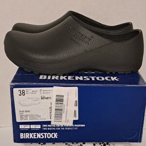 Black Birkenstocks Profi-Birki Size 38 US 7 Work Shoe New